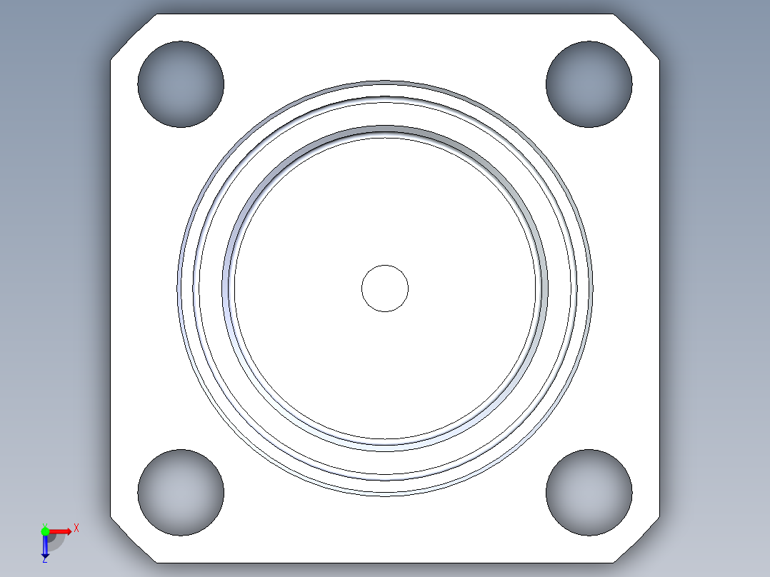 KOSMEKLZ0260-SQ多系列多零件图纸模型多系列多零件图纸模型俯视图