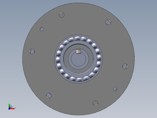 离心离合器简化模型设计前视缩略图