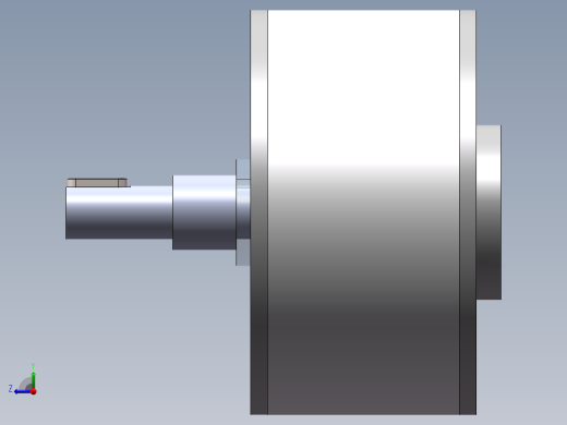 离心离合器简化模型设计右视缩略图