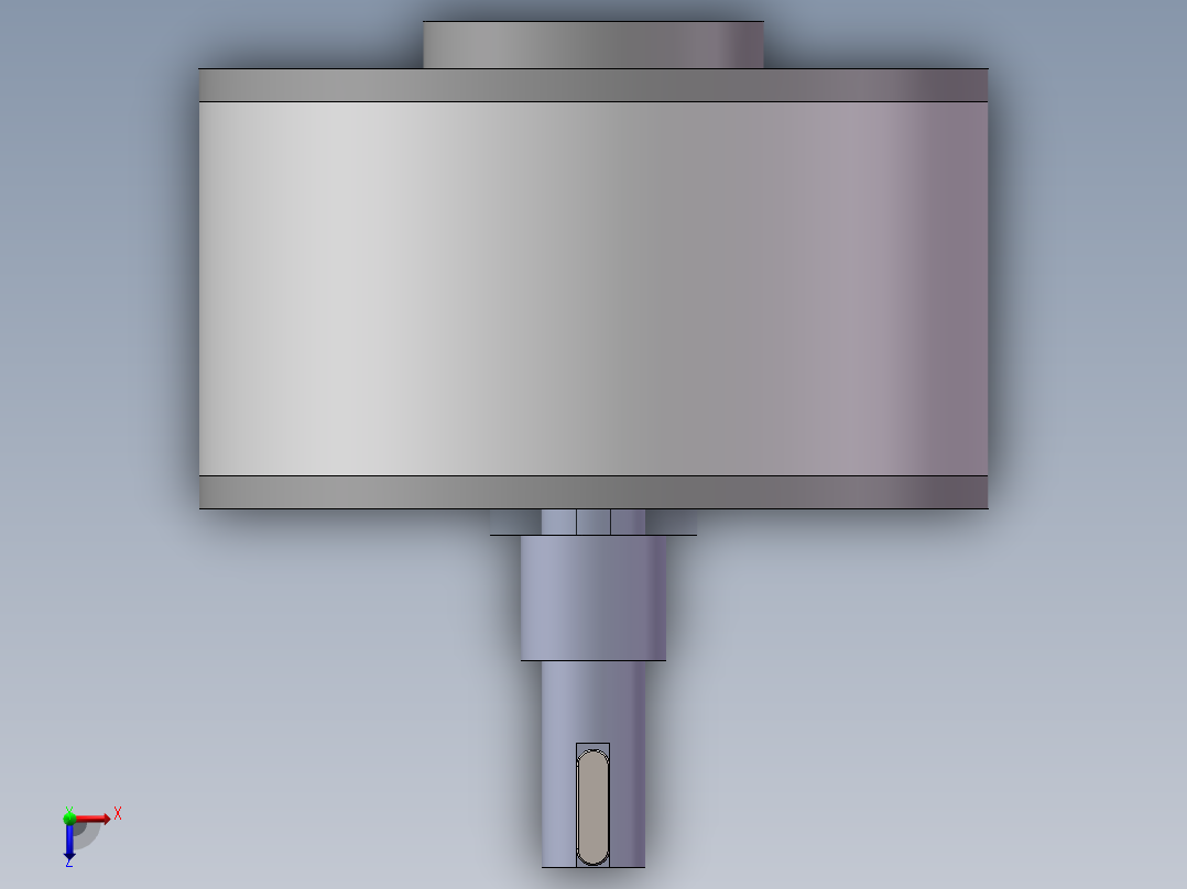 离心离合器简化模型设计俯视图
