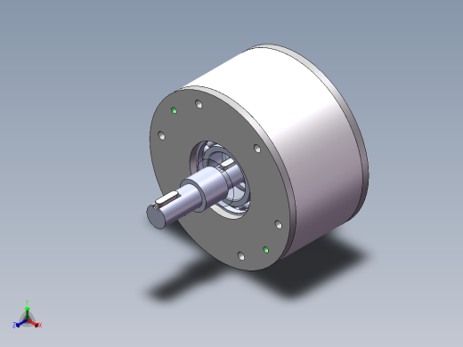 离心离合器简化模型设计正等轴测缩略图