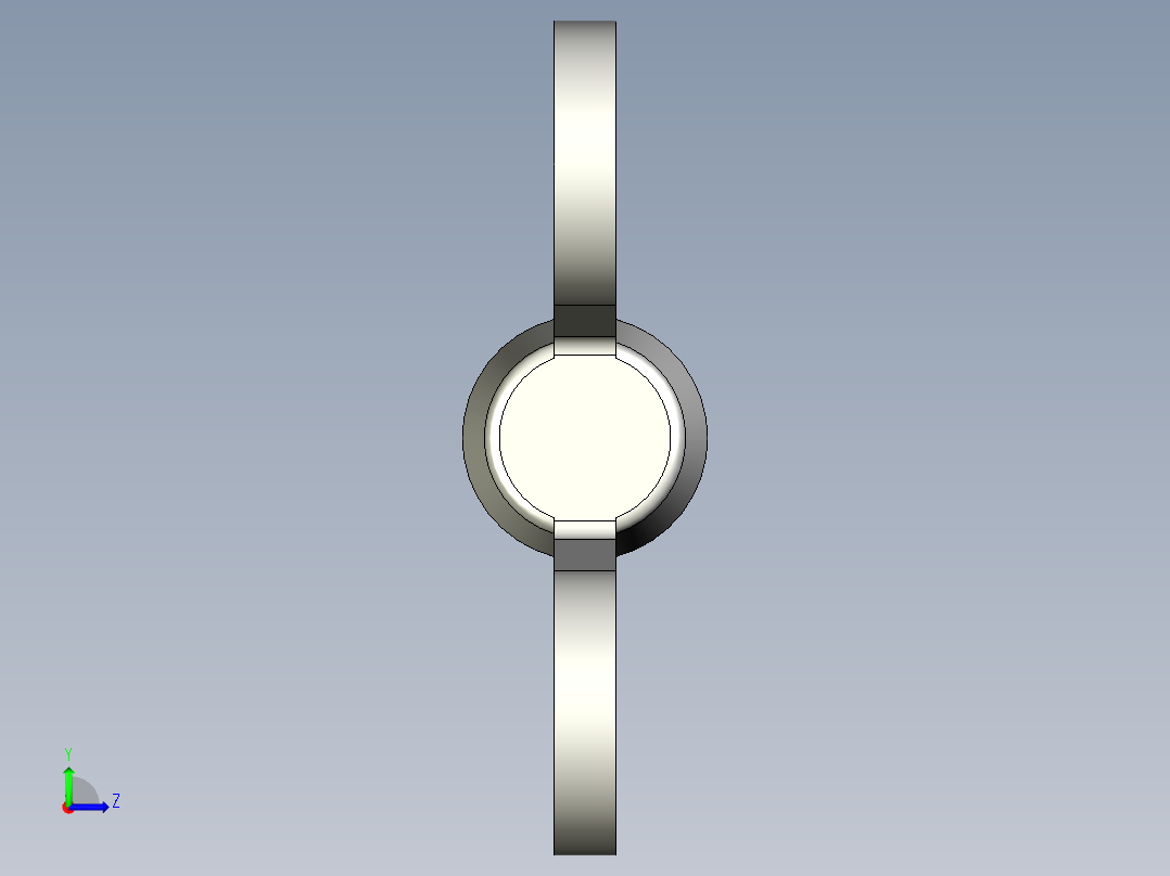 带耳螺钉-DIN_316_Wing_screws_12x1.75x60-54.7-19.5_65_4.9_33.5_12.stp左视图