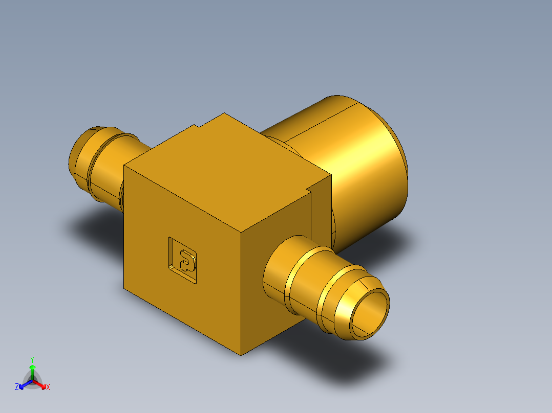 工业通用螺蚊管倒齿式工业硬管接头Male Branch Tee 232-6-4主视图