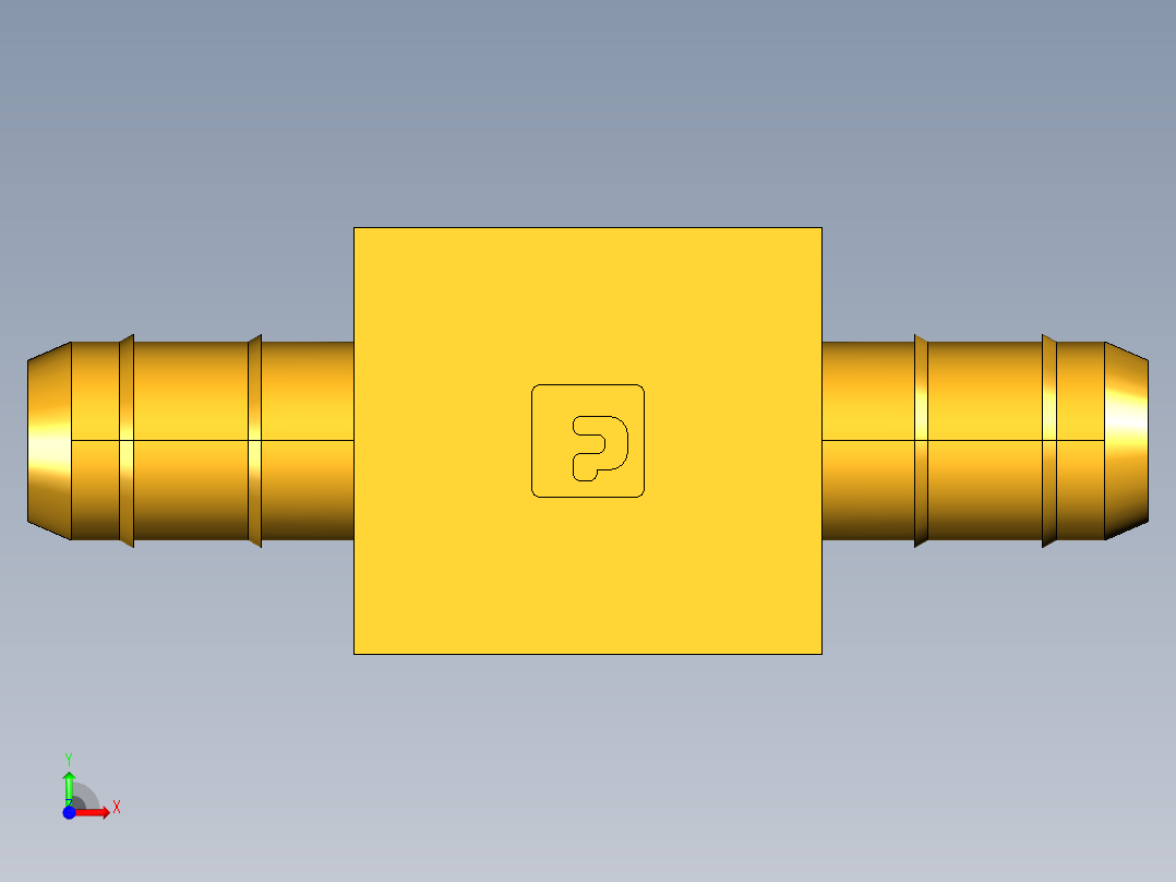 工业通用螺蚊管倒齿式工业硬管接头Male Branch Tee 232-6-4前视图