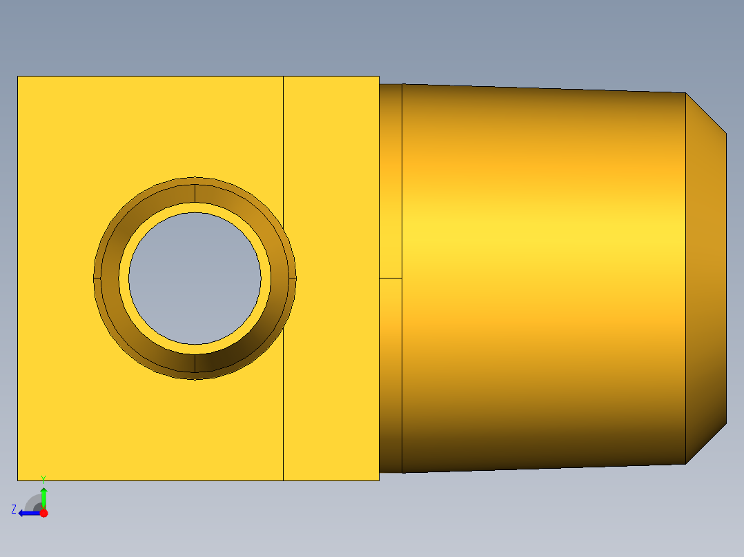工业通用螺蚊管倒齿式工业硬管接头Male Branch Tee 232-6-4右视图
