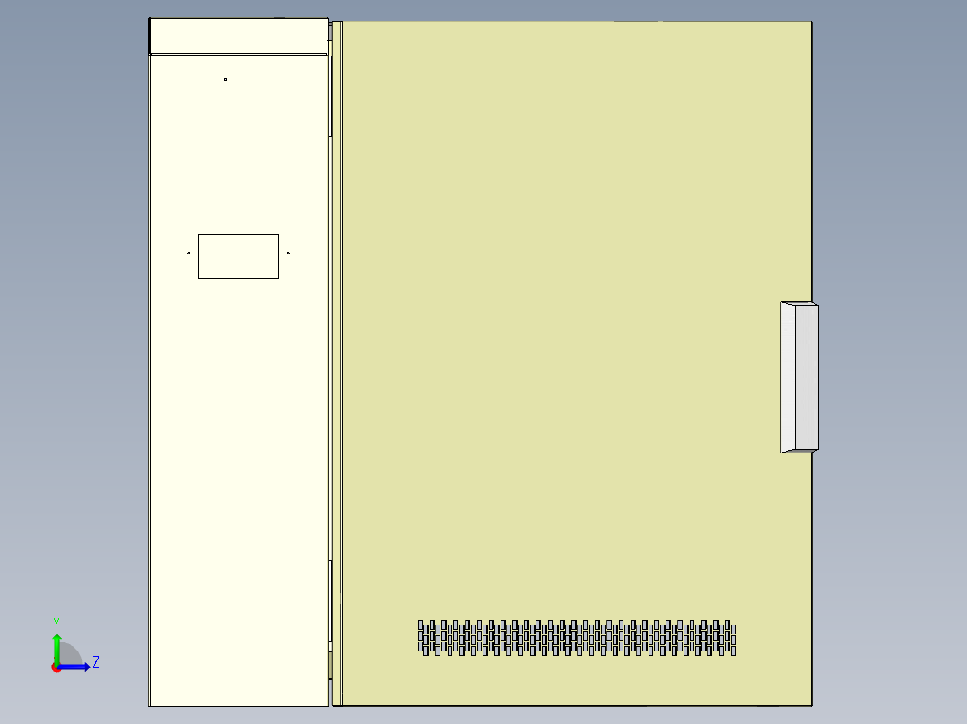 电器柜 电控柜 (6) 机械设计素材左视图