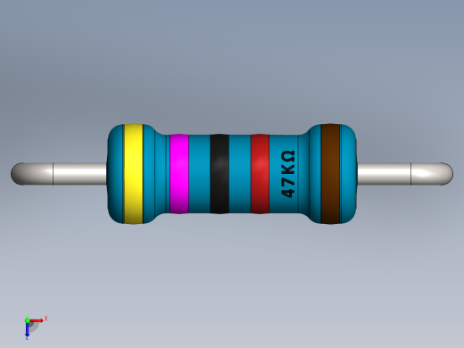 电容器 二极管 电阻器-Resistor 47K Ohm Blue
