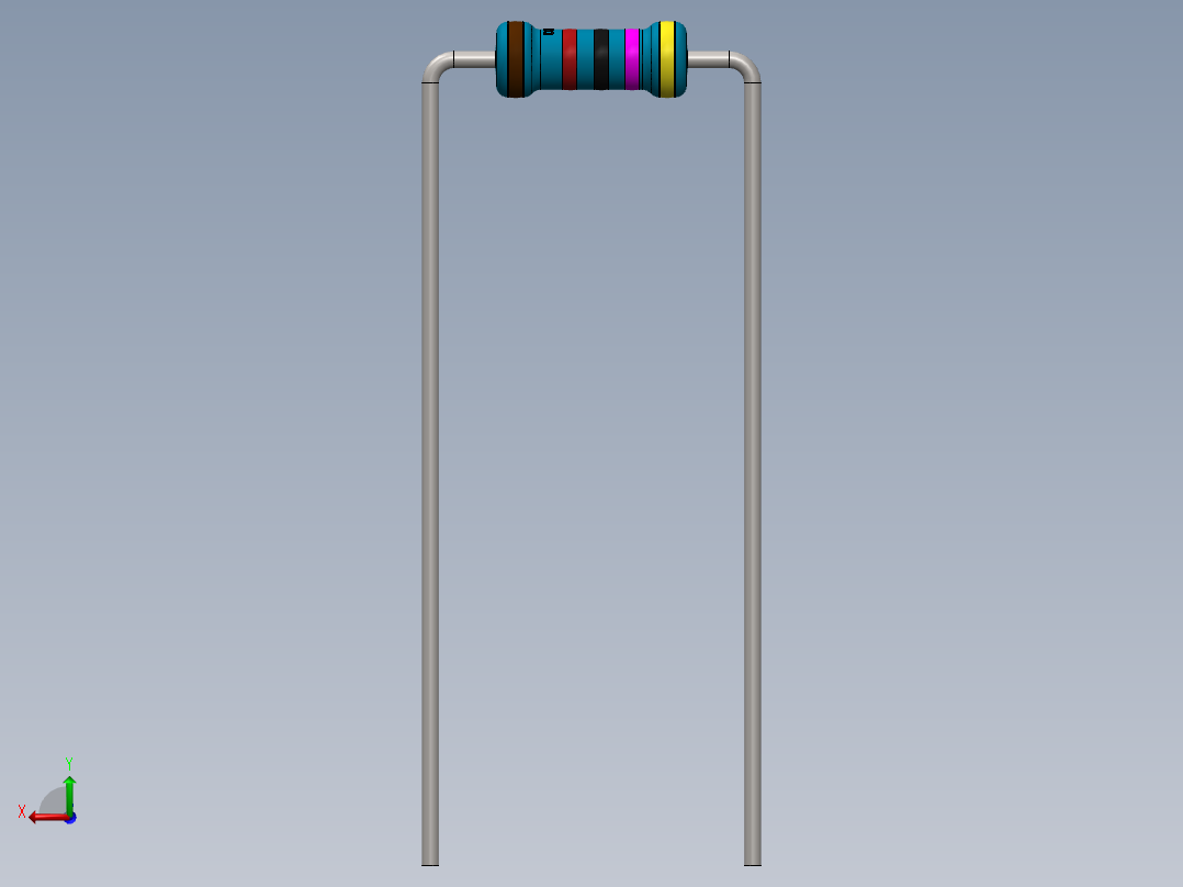 电容器 二极管 电阻器-Resistor 47K Ohm Blue后视图