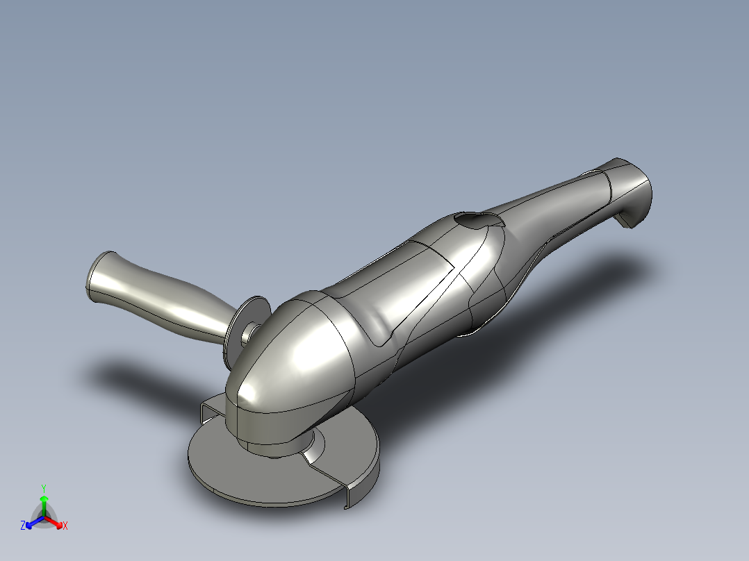 切割轮正等轴测图