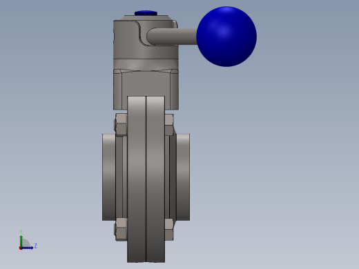 蝶阀左视缩略图