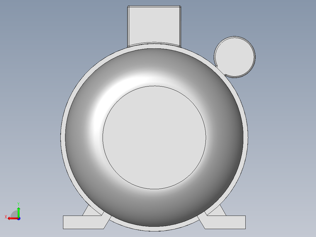 异步电机DJ_YS系列(IP44)_IMB3型_YS-90S-8后视图