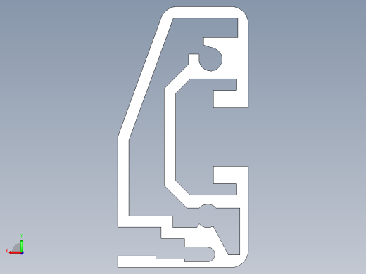 型材-BR SHELVING PROFILE KJN992411.STEP后视缩略图