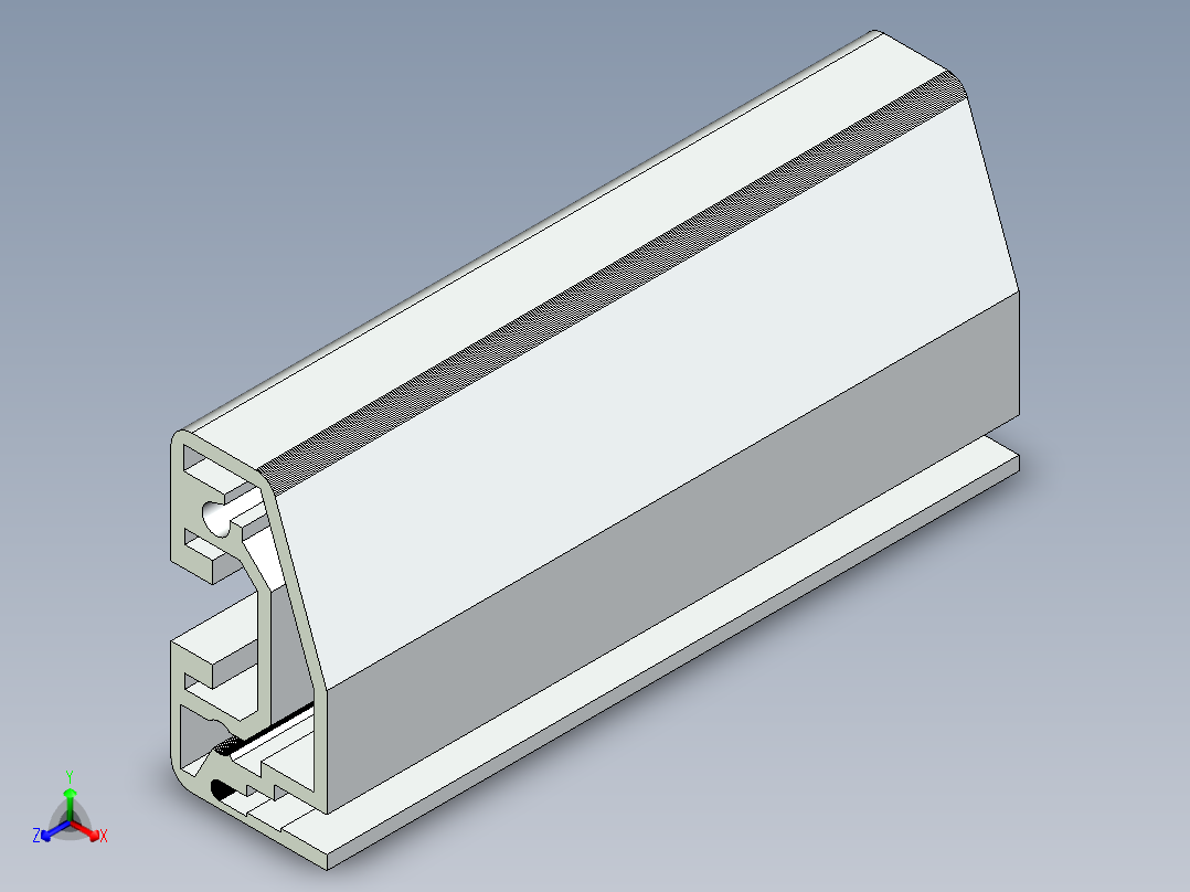 型材-BR SHELVING PROFILE KJN992411.STEP正等轴测图