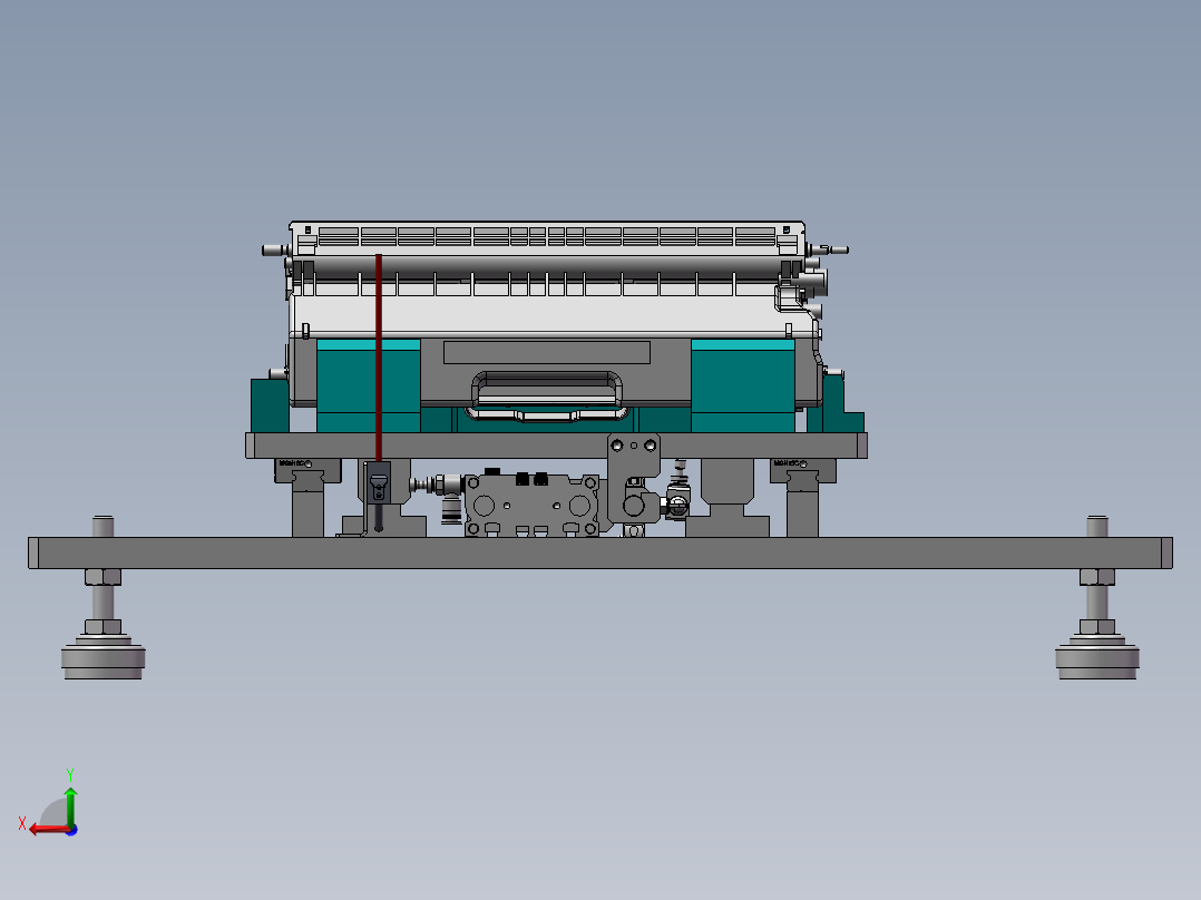 显像滚涂润滑油2处并打外E环设备后视图
