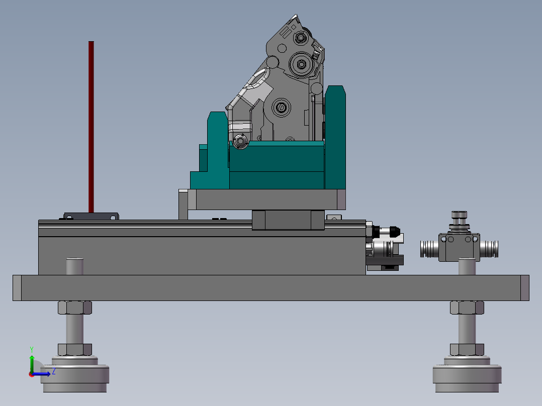 显像滚涂润滑油2处并打外E环设备左视图