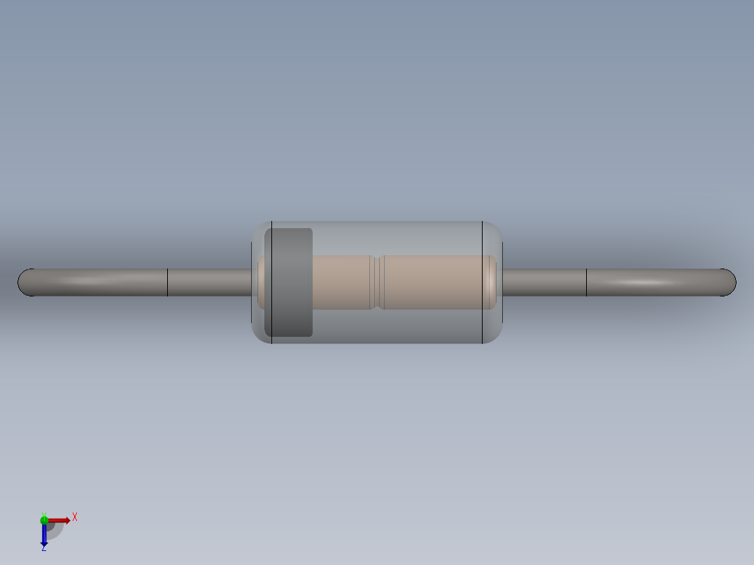 电容器 二极管 电阻器-Switching Diode 1N4148俯视图