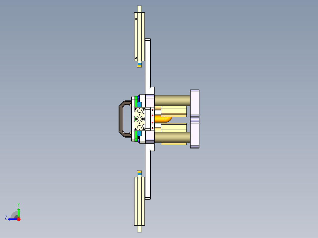 Z581C-笔记本CNC工装夹具三维模型CNC6-0805右视图