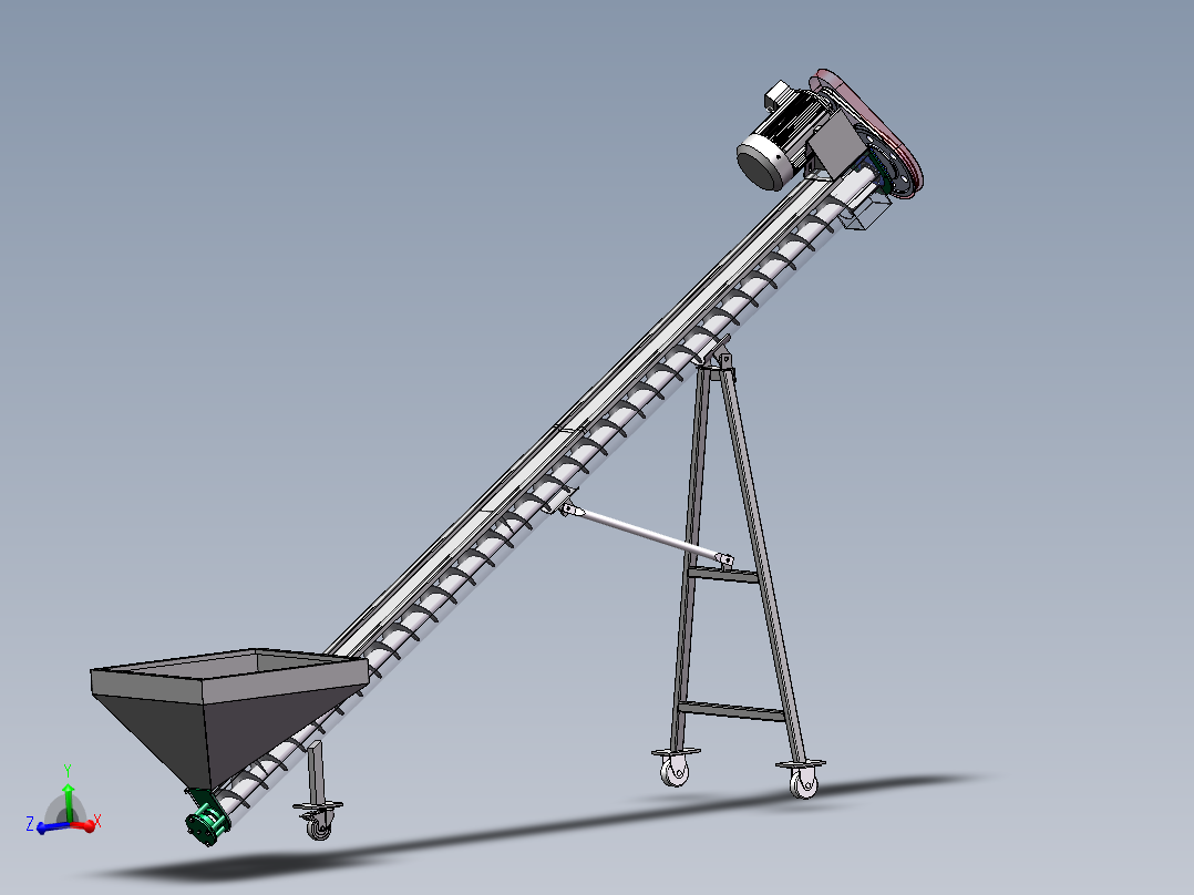 U160-4米提升机sw17可编辑主视图