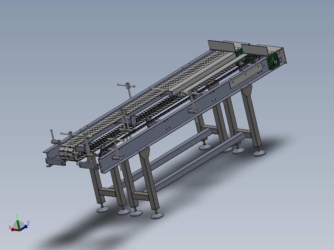 双排链式传送机构sw17可编辑