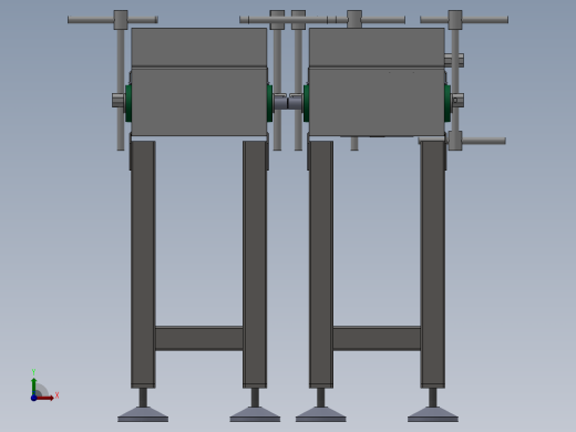 双排链式传送机构sw17可编辑前视缩略图