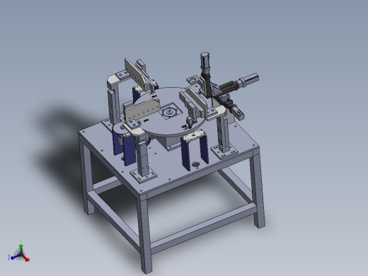 4工作位转台（sw12可编辑+工程图）