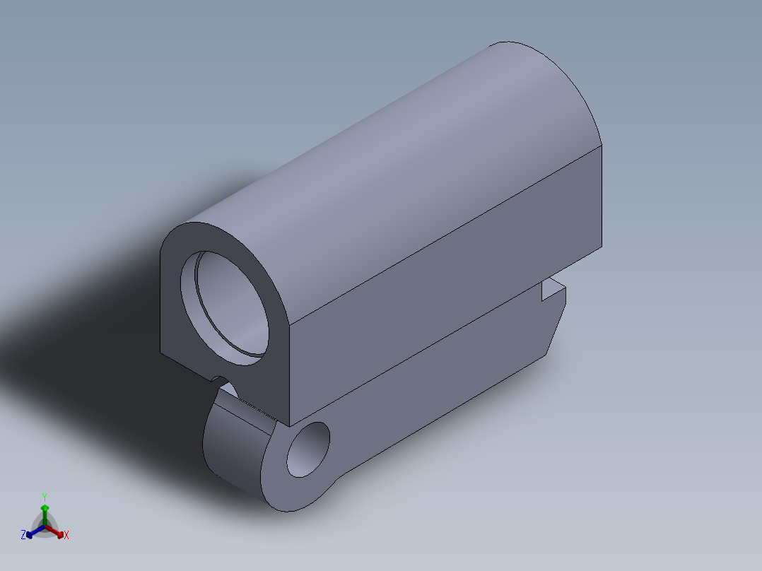 阻击枪正等轴测图