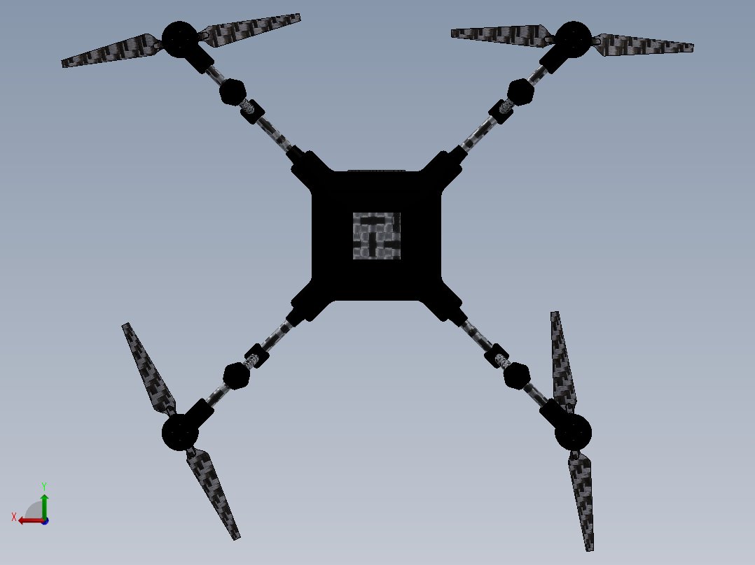 波拉兹航空无人机后视图