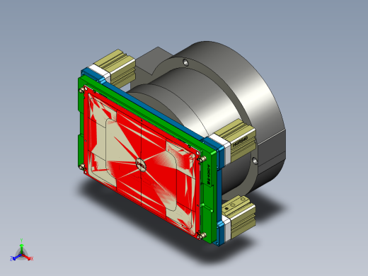 一款电脑金属外壳车铣外观面工装治具模型
