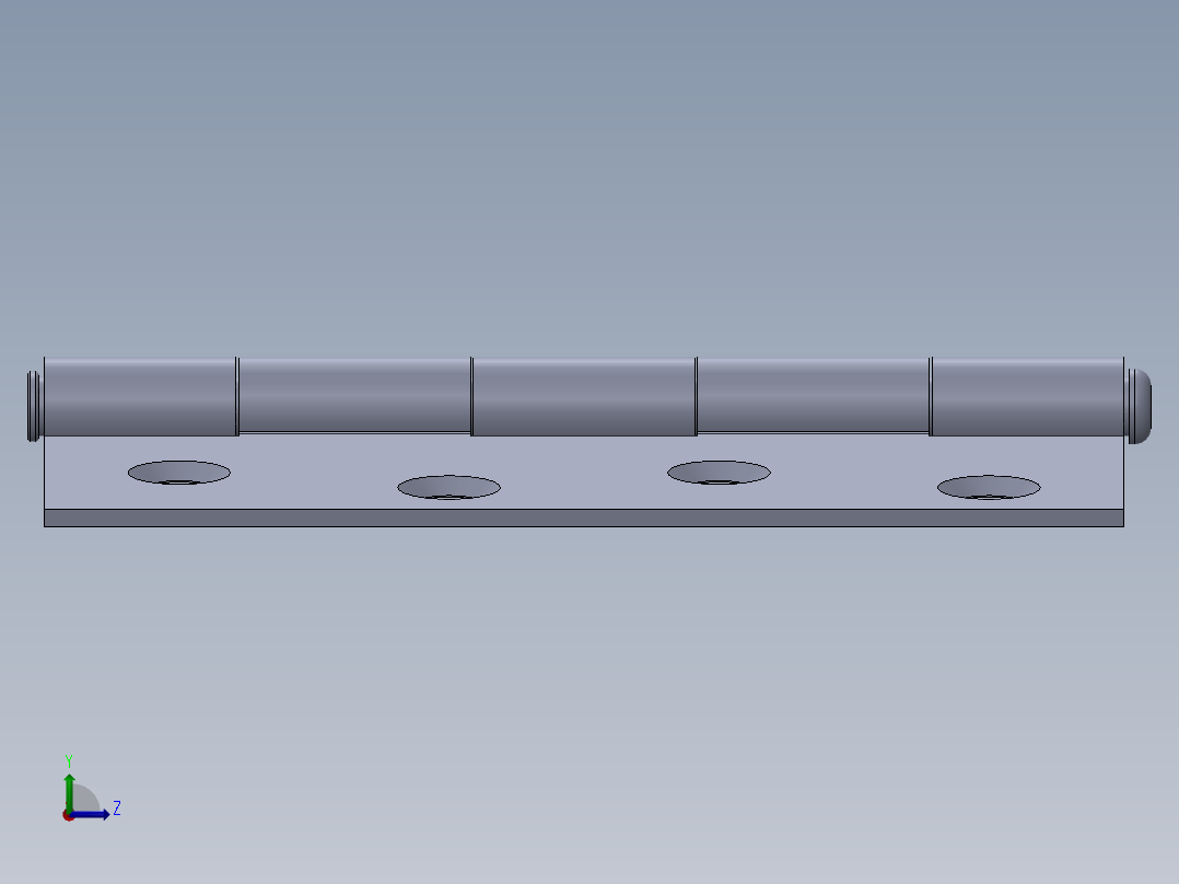 门合页铰链左视图