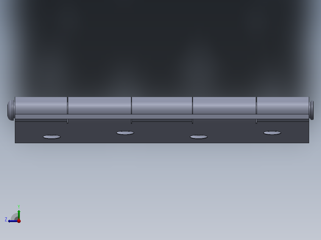 门合页铰链右视图