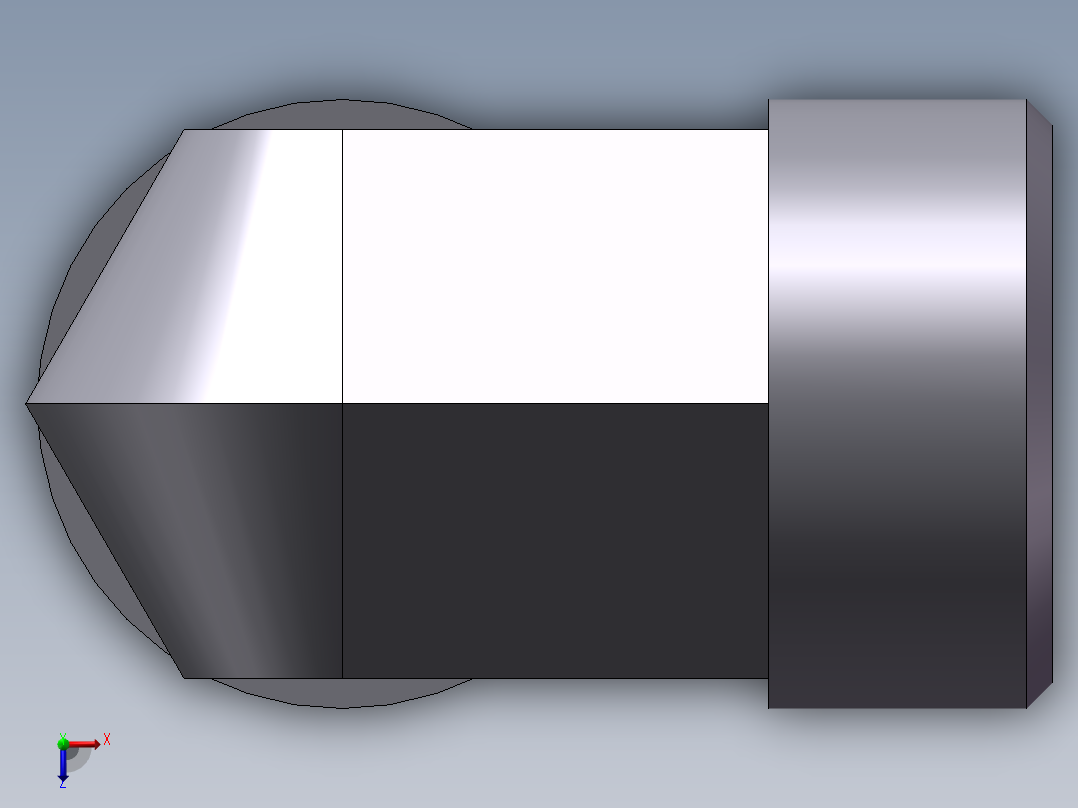 弯接头-W、1C9-30俯视图