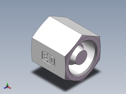 锥孔螺堵、9D-14正等轴测缩略图