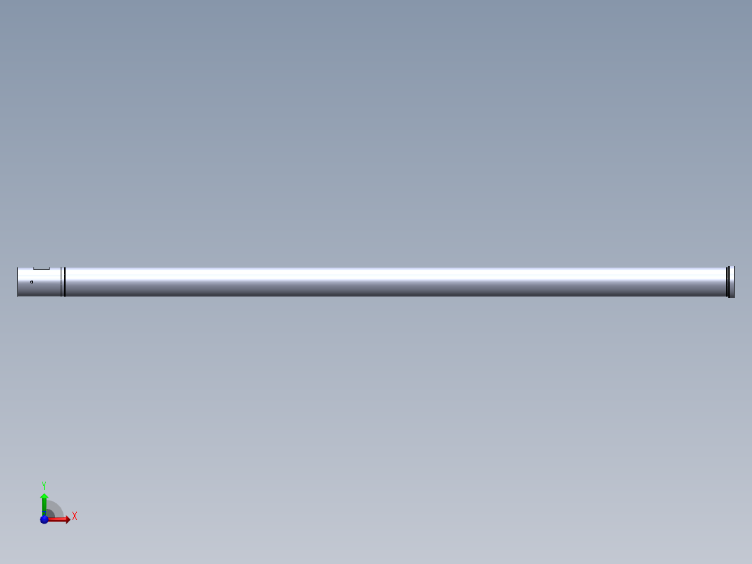 液压缸缸筒前视图