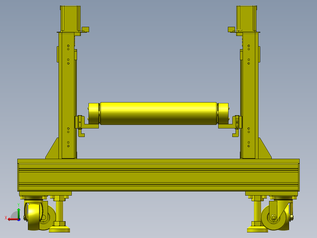 非标提升机构后视图