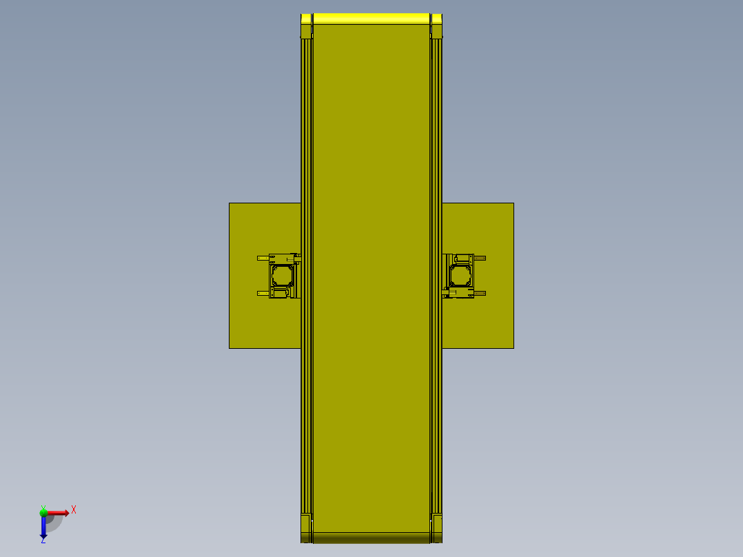 非标提升机构俯视图