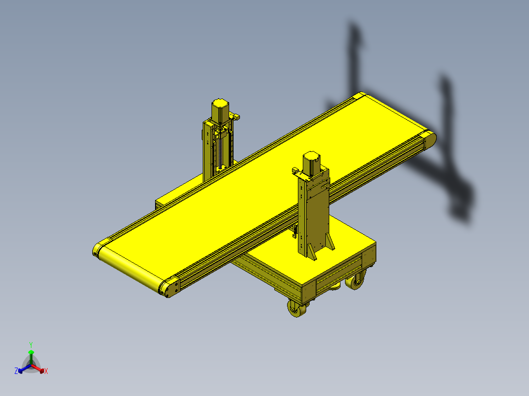 非标提升机构正等轴测图