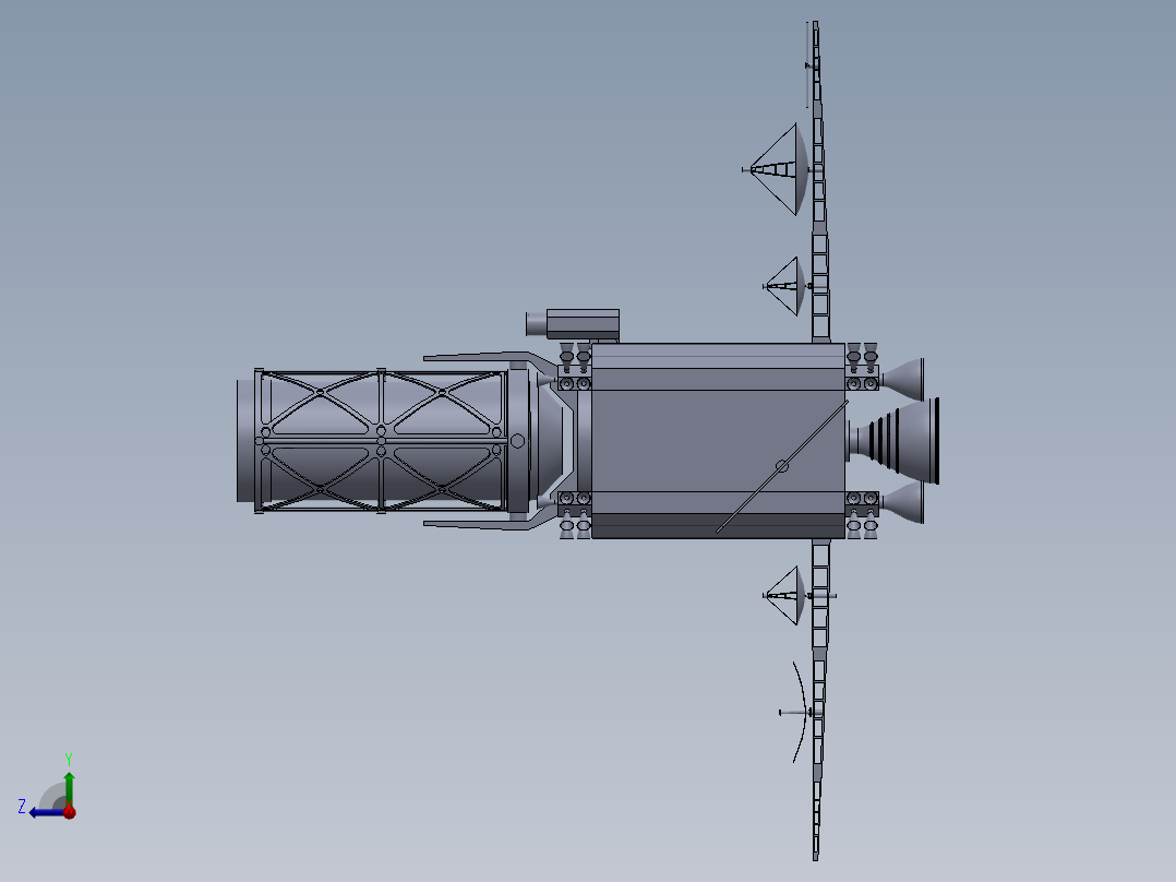 卫星、空间站(38)右视图