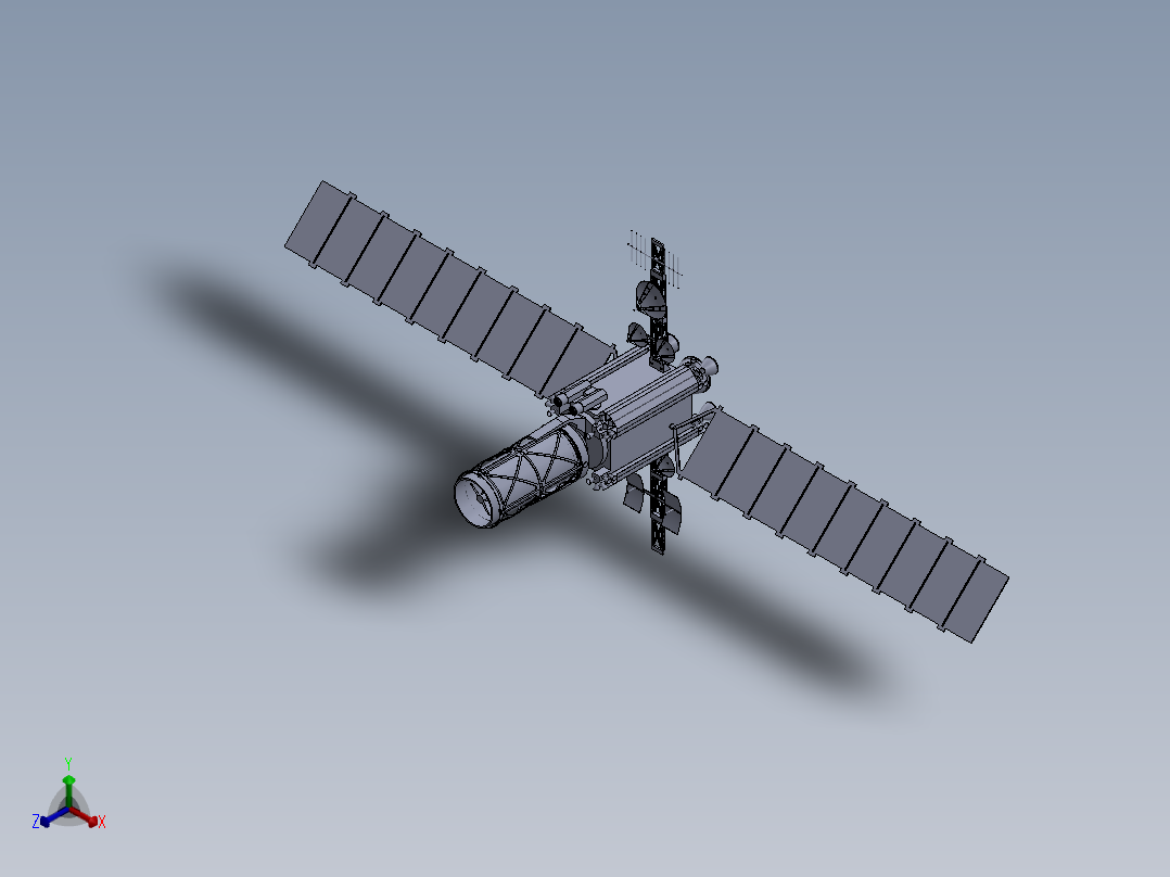卫星、空间站(38)正等轴测图