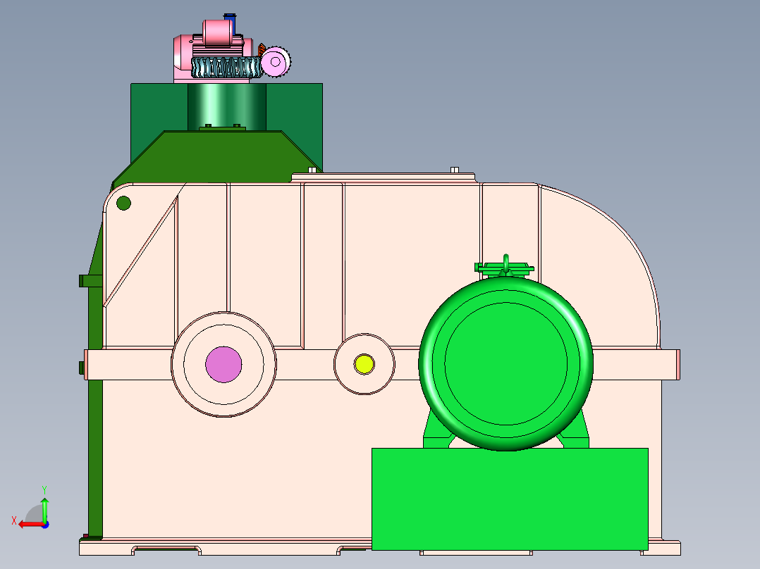 带钢冷连轧机后视图