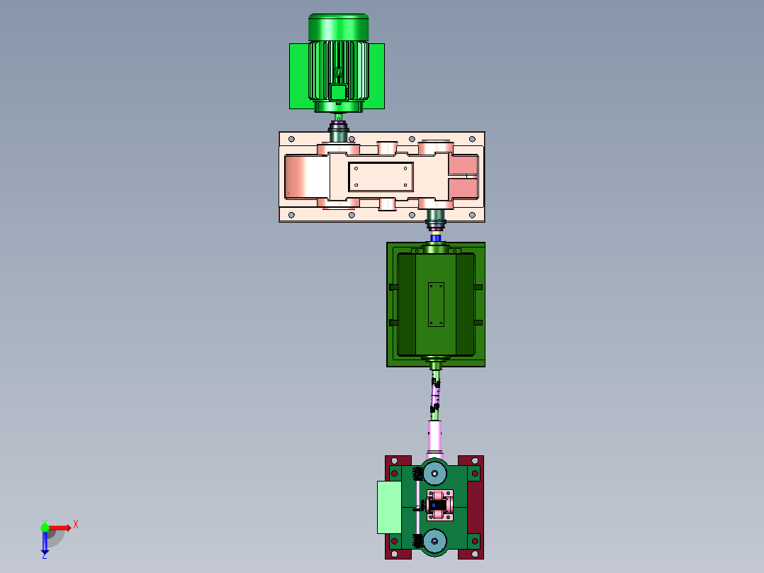 带钢冷连轧机俯视图