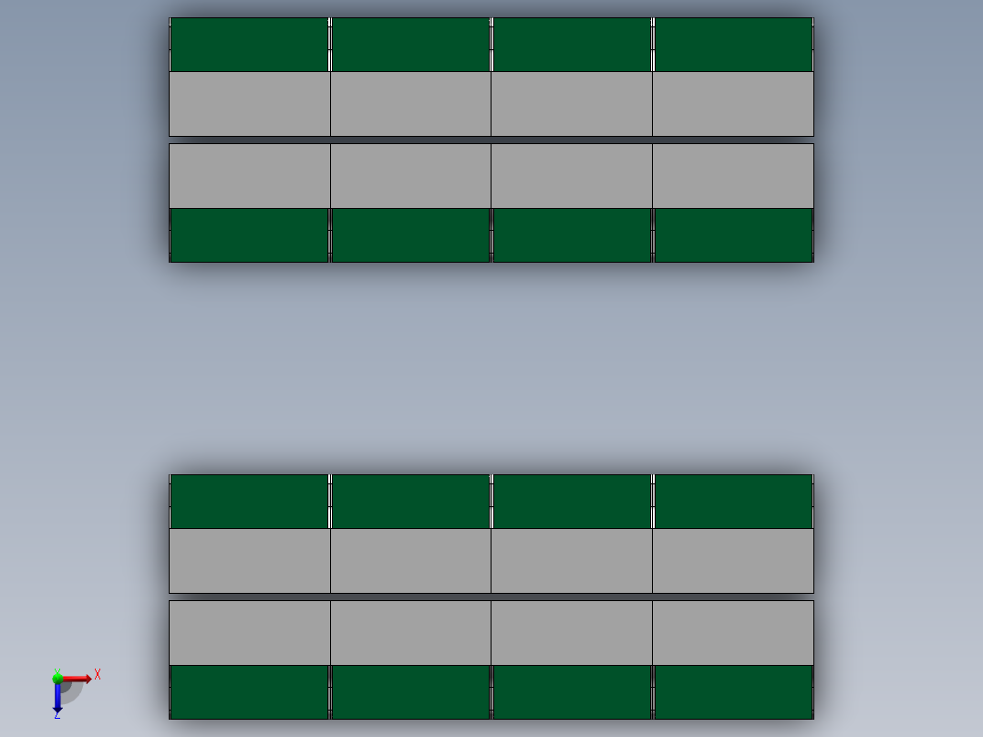 货架、PCB工作台俯视图