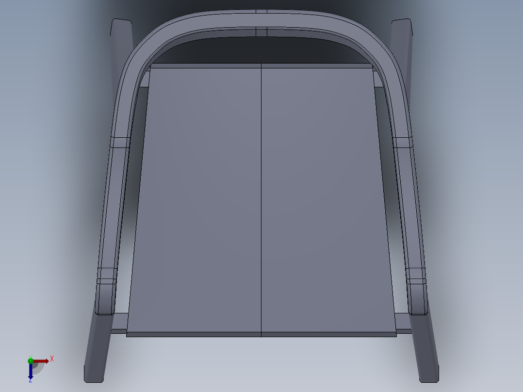 A0003251-户外用柚木椅子俯视图