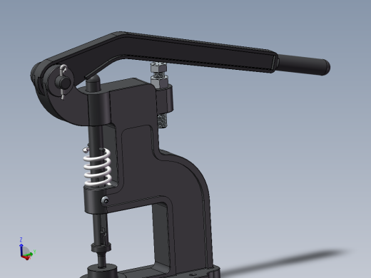 手动压力机模型设计图纸--761079