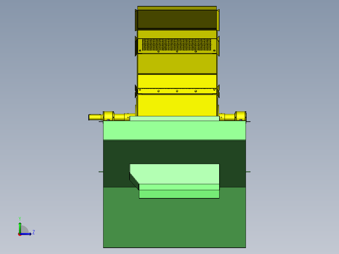 砂分离机sand-separator-2831-模型格式为 stp sw左视图