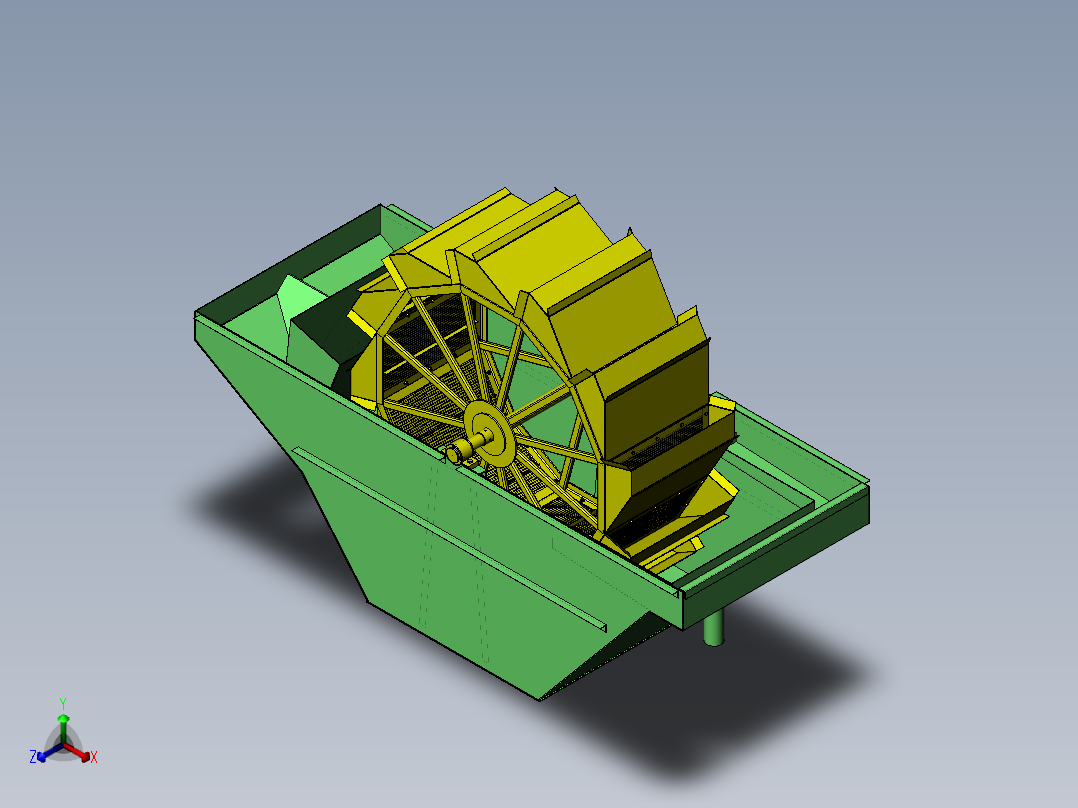 砂分离机sand-separator-2831-模型格式为 stp sw正等轴测图