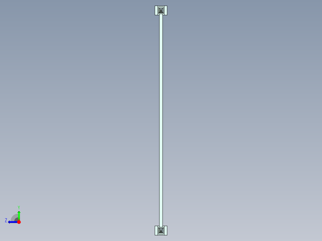 建筑围栏右视图