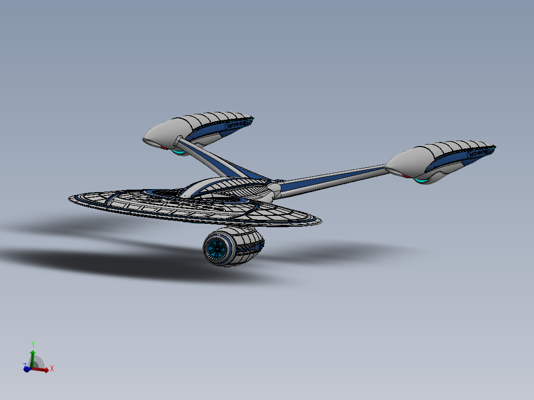 雄伟号航空母舰 NCC-84792主视图