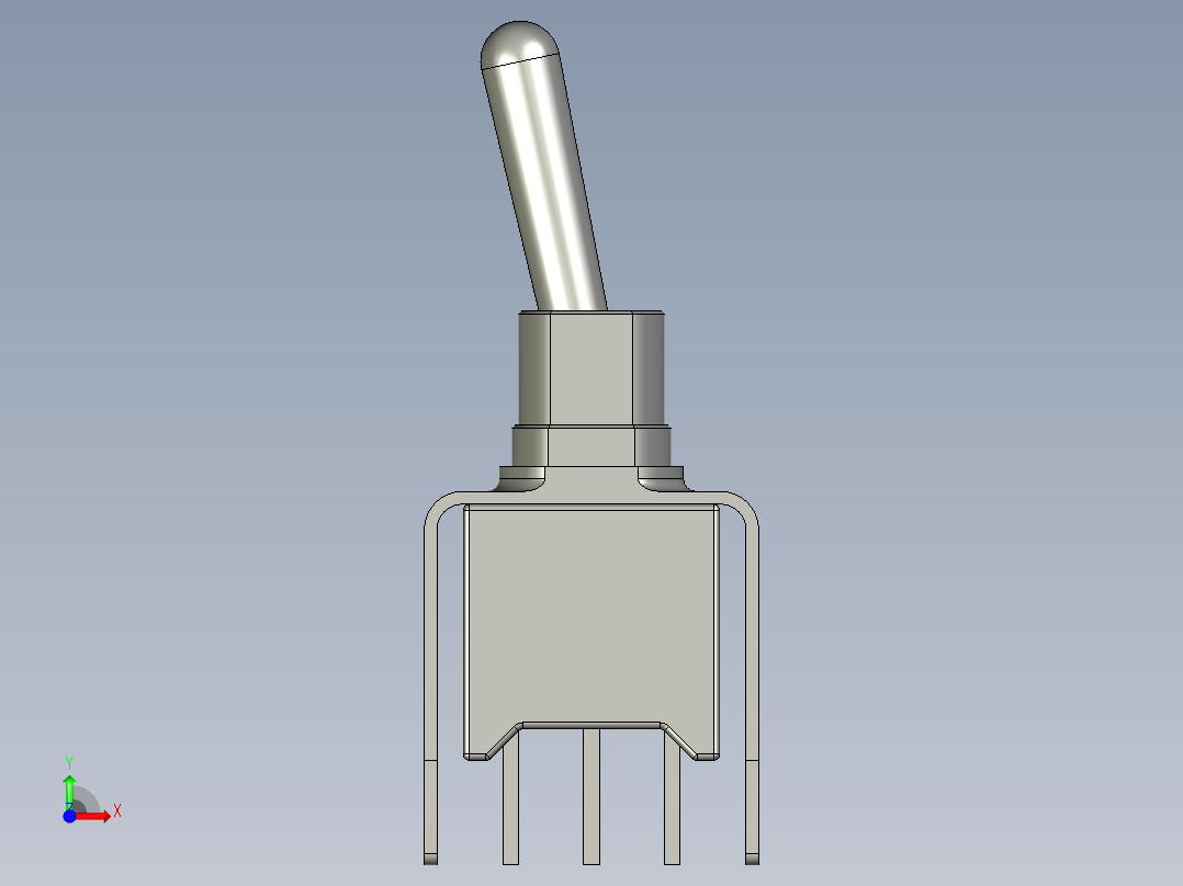 超小型可水洗拨动开关apem 12前视图