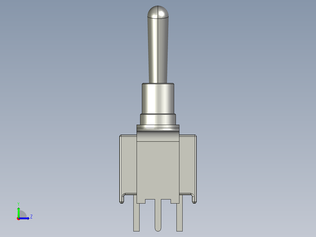 超小型可水洗拨动开关apem 12左视图