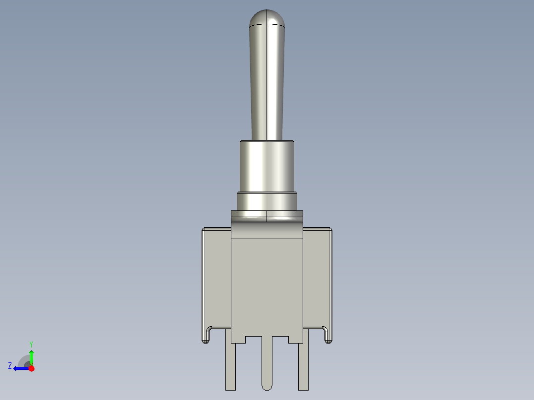超小型可水洗拨动开关apem 12右视图